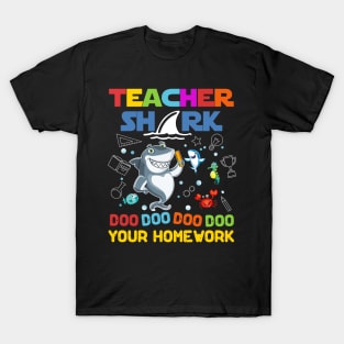 Teacher Shark Doo Your Homework T-Shirt